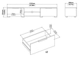 Match TV -bord, Jackson Hickory