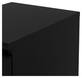 Naia Nightstand 2 -skuffer, Matt Black