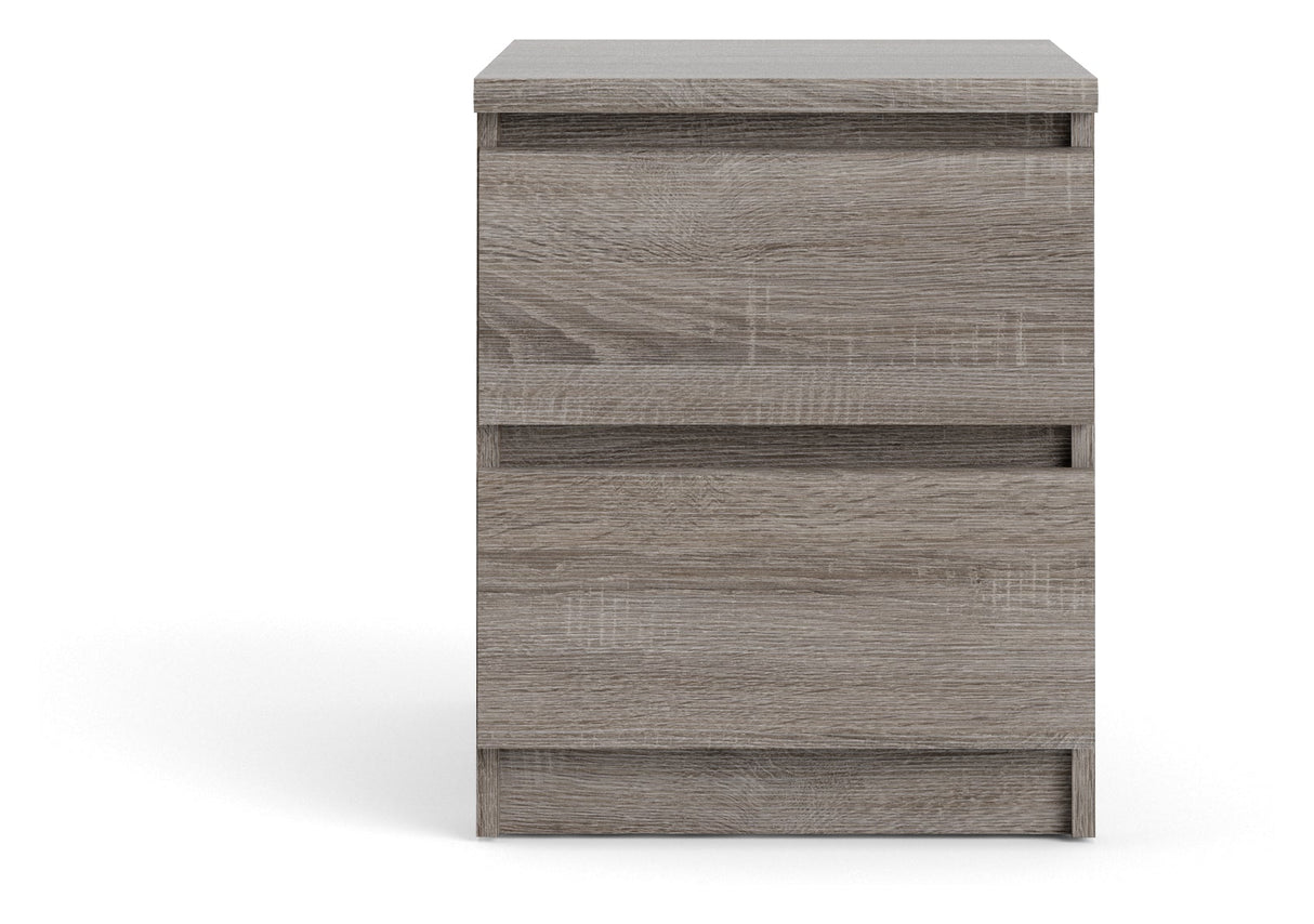 Naia Nightstand 2 -skuffer - Truffle