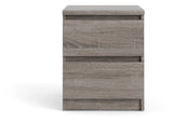 Naia Nightstand 2 -skuffer - Truffle