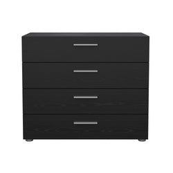 Pepe Chest m. 4 skuffer, Black Wood Grain 