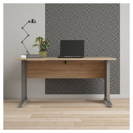 Prima desk - lett tre 150 cm m/metallben