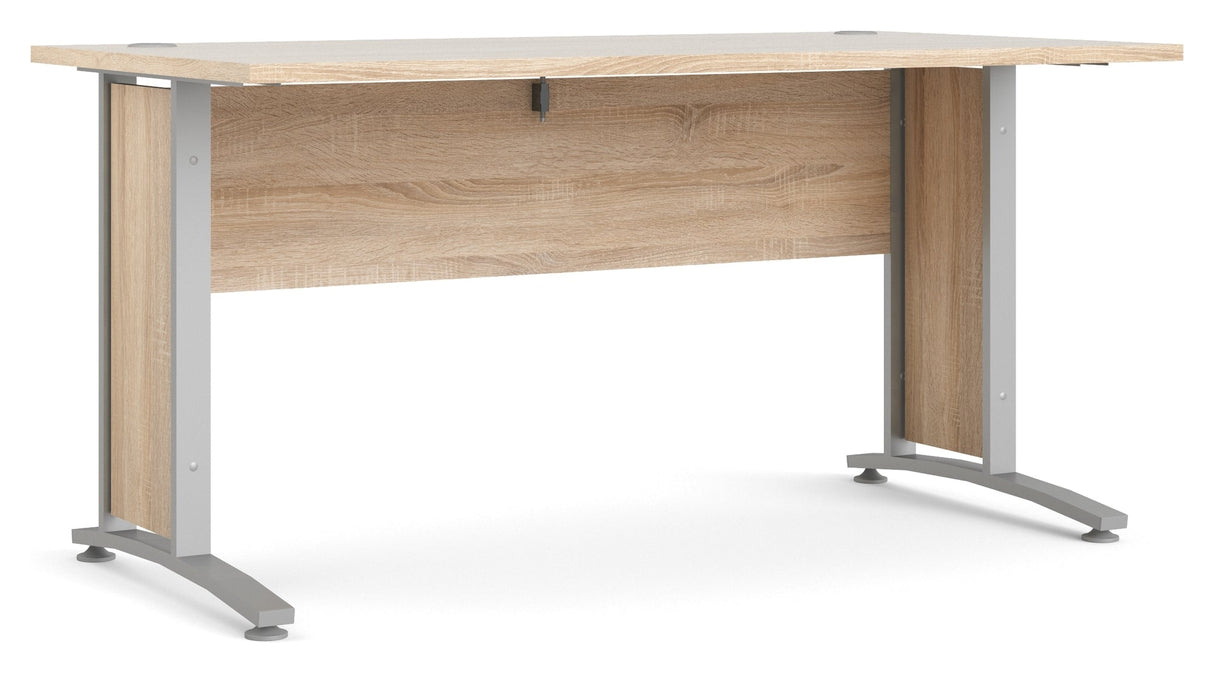 Prima desk - lett tre 150 cm m/metallben