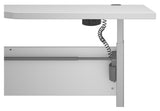 Prima desk med bue, hvit/hvit, 180 cm