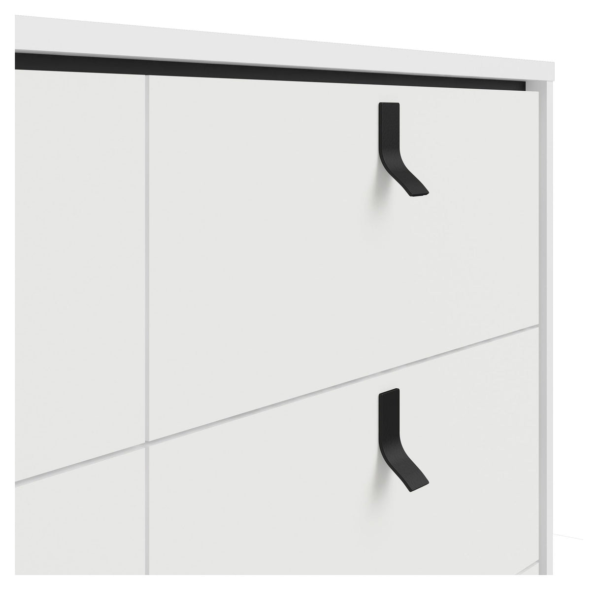 Ry Double Chest of Drawers 6 -skuffer, Matt White, B: 150