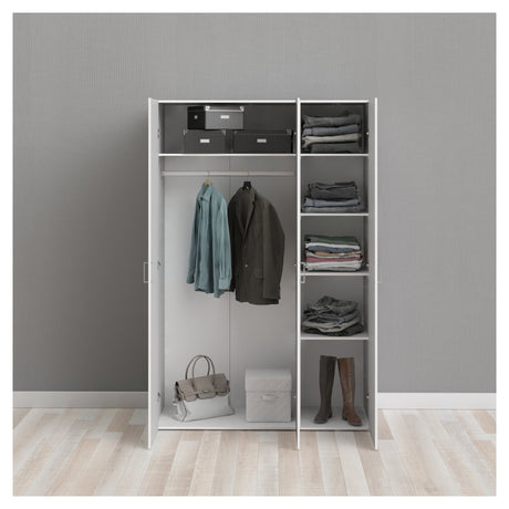 Space Garderobe - White W/3 Doors