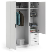 Sprint garderobe 200x147 - hvit