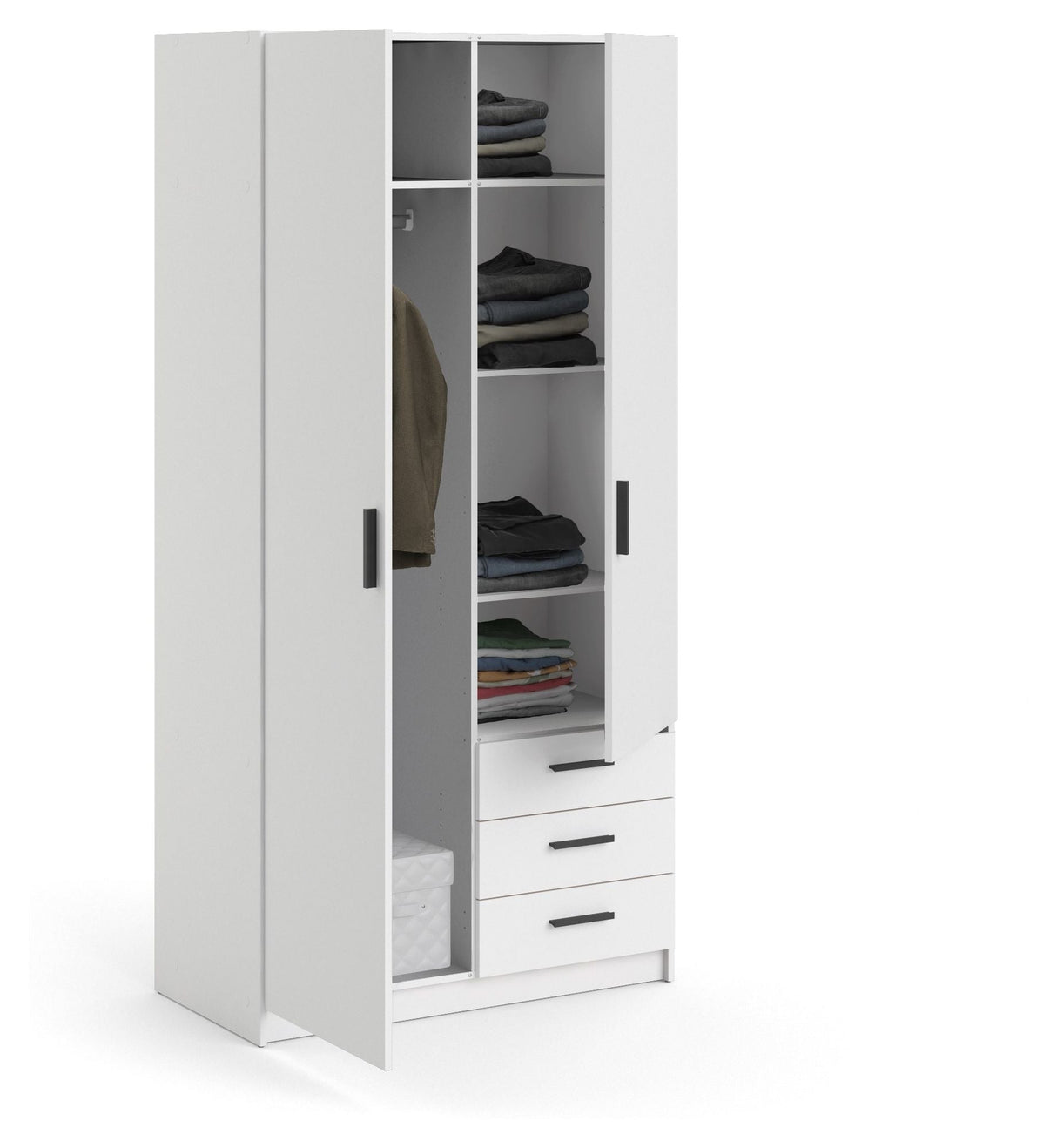 Sprint garderobe 200x98 - hvit