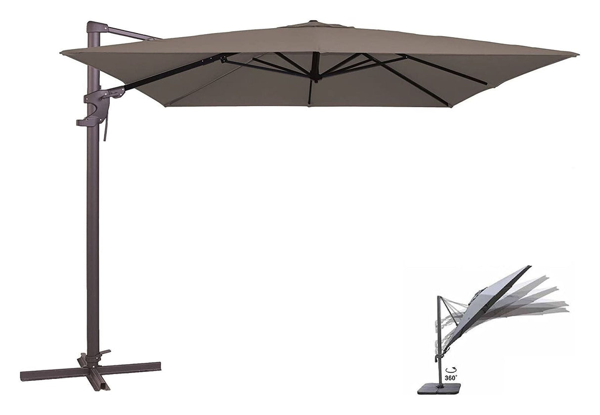 Colmar Parasol 250x250 - Mørk grå