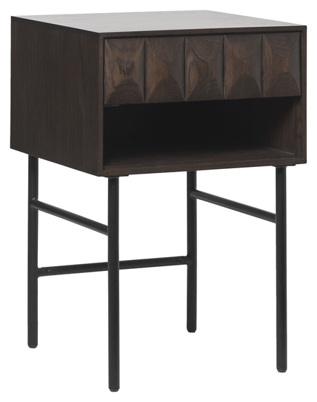 Latina Side Table 46x46, espresso eik