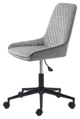 Milton Office Chair, Gray Velvet