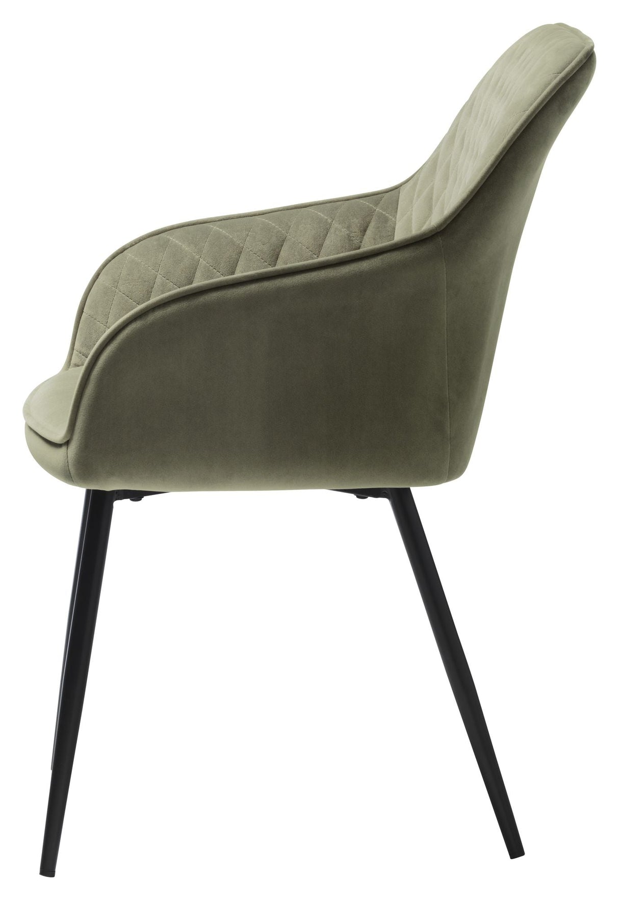 Milton Dining Chair, Olive Green Velvet