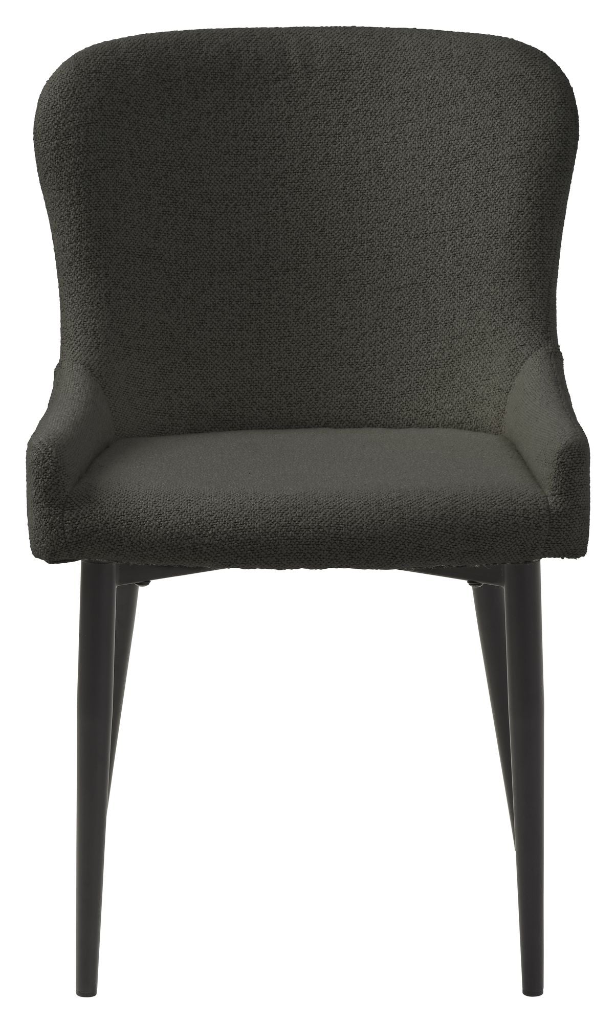 Ontario Dining Chair, Dark Grey Bouclé