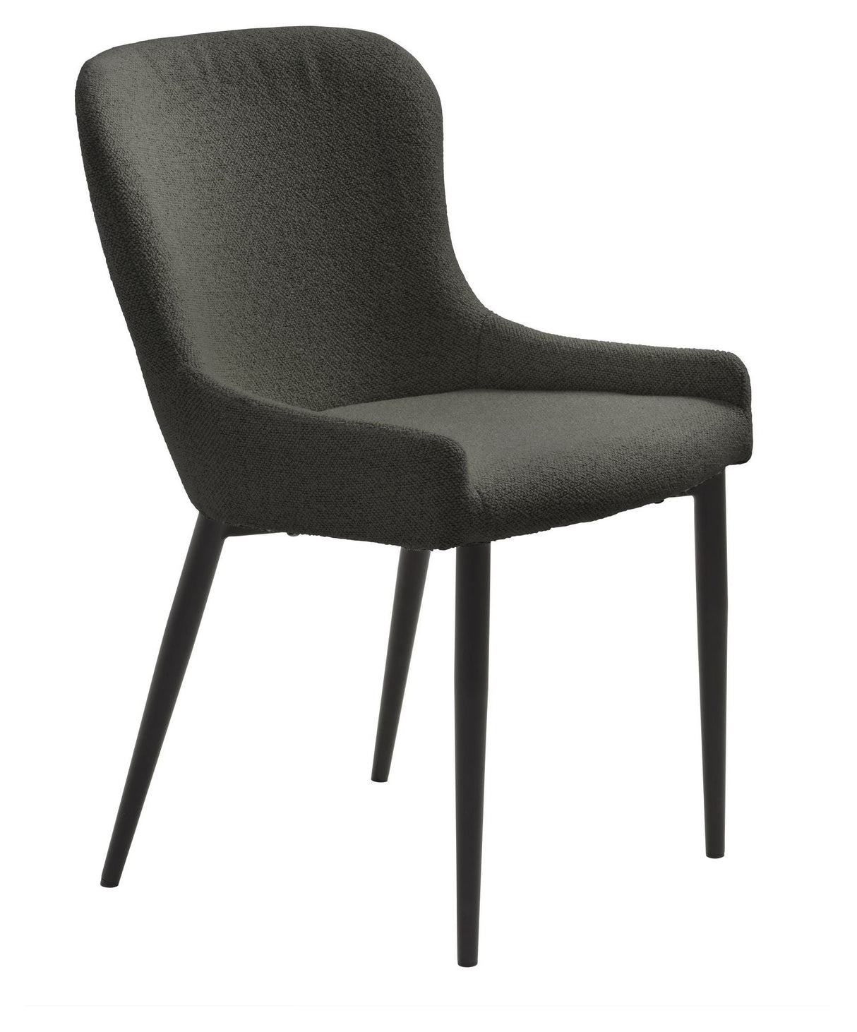 Ontario Dining Chair, Dark Grey Bouclé