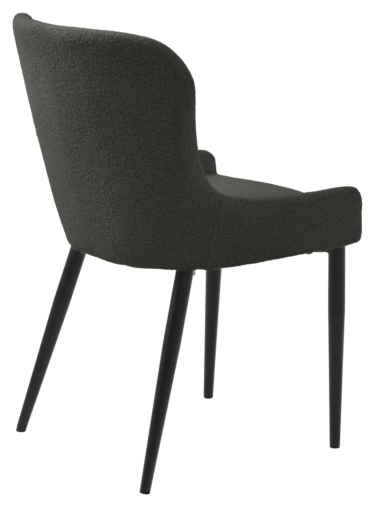 Ontario Dining Chair, Dark Grey Bouclé