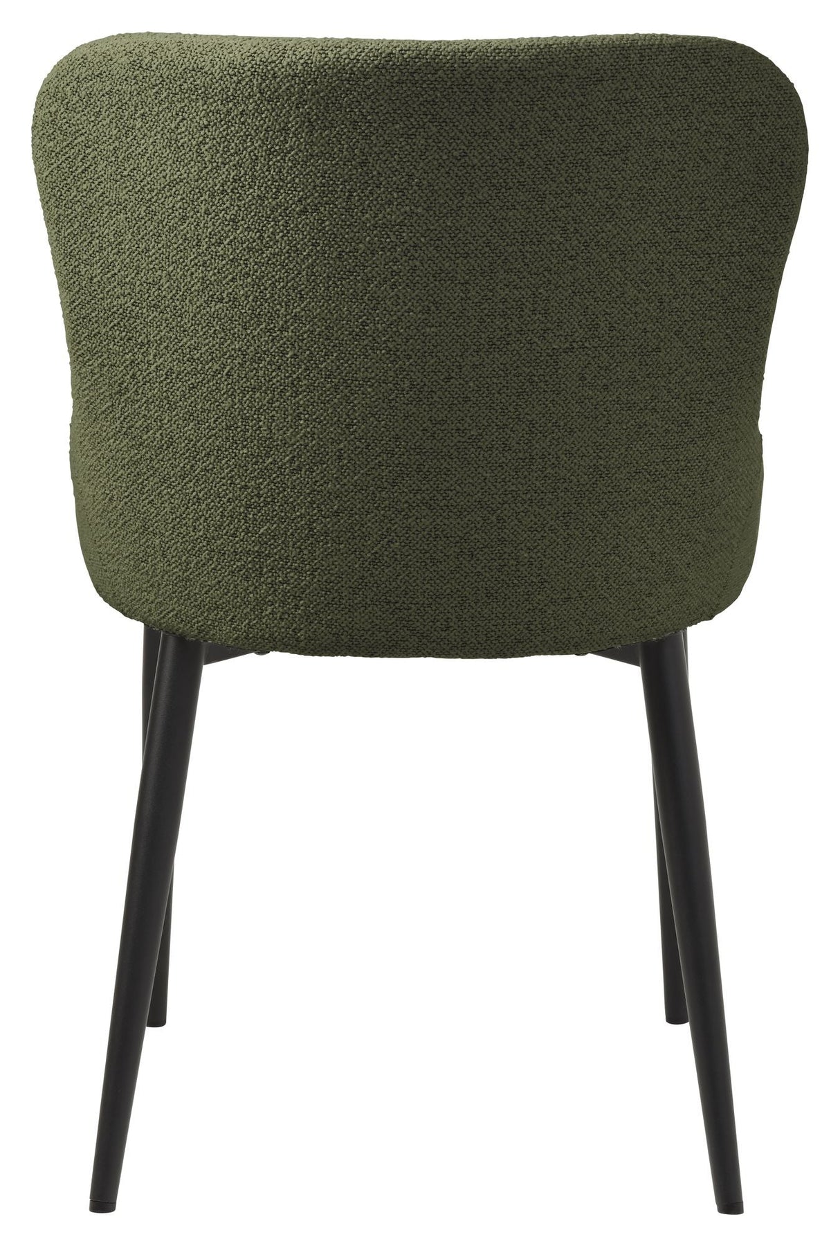 Ontario Dining Chair, Dark Green Bouclé