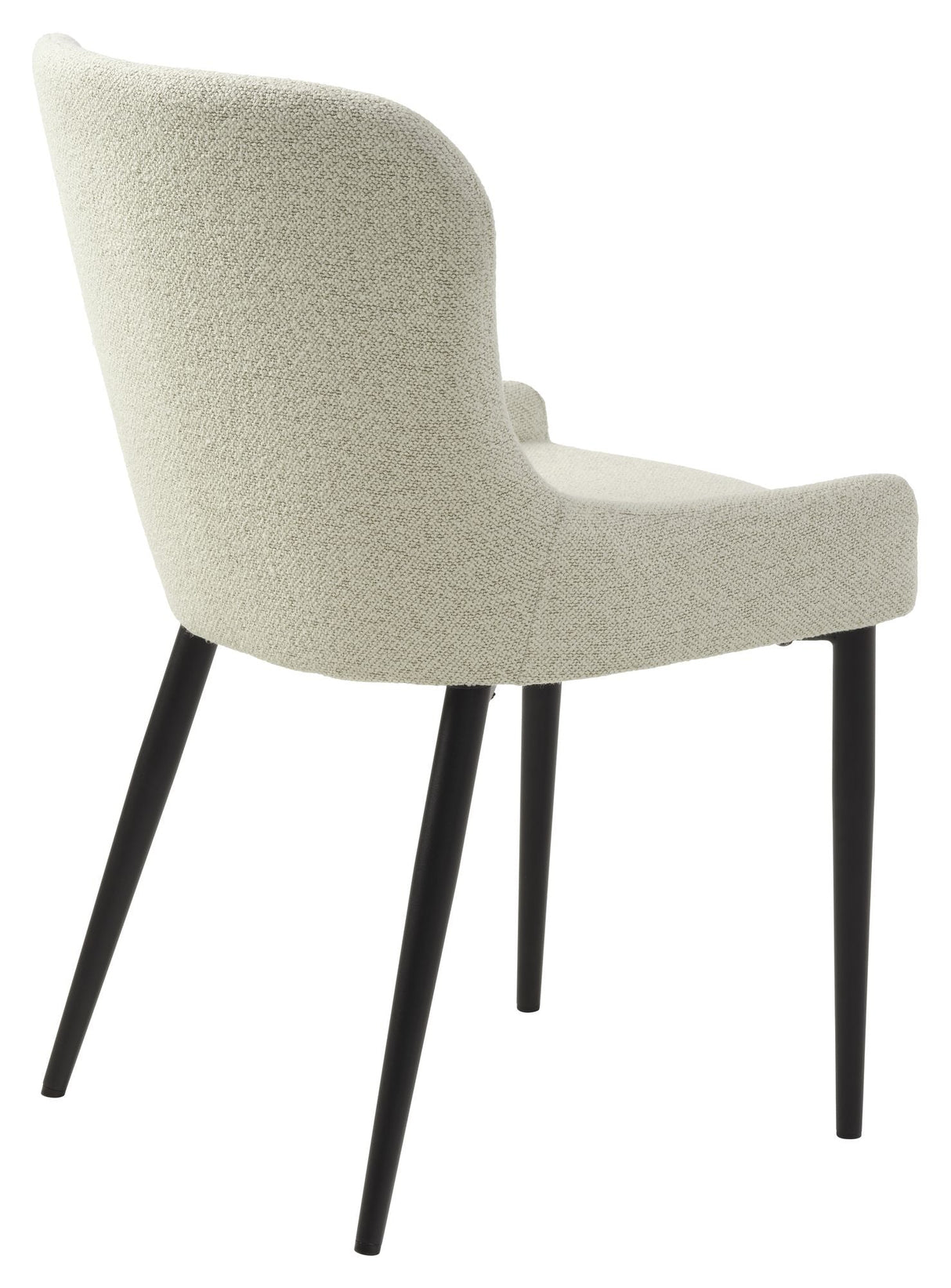 Ontario Dining Chair, Offwhite Bouclé