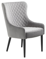 Ottowa Lounge Chair, Gray Velvet