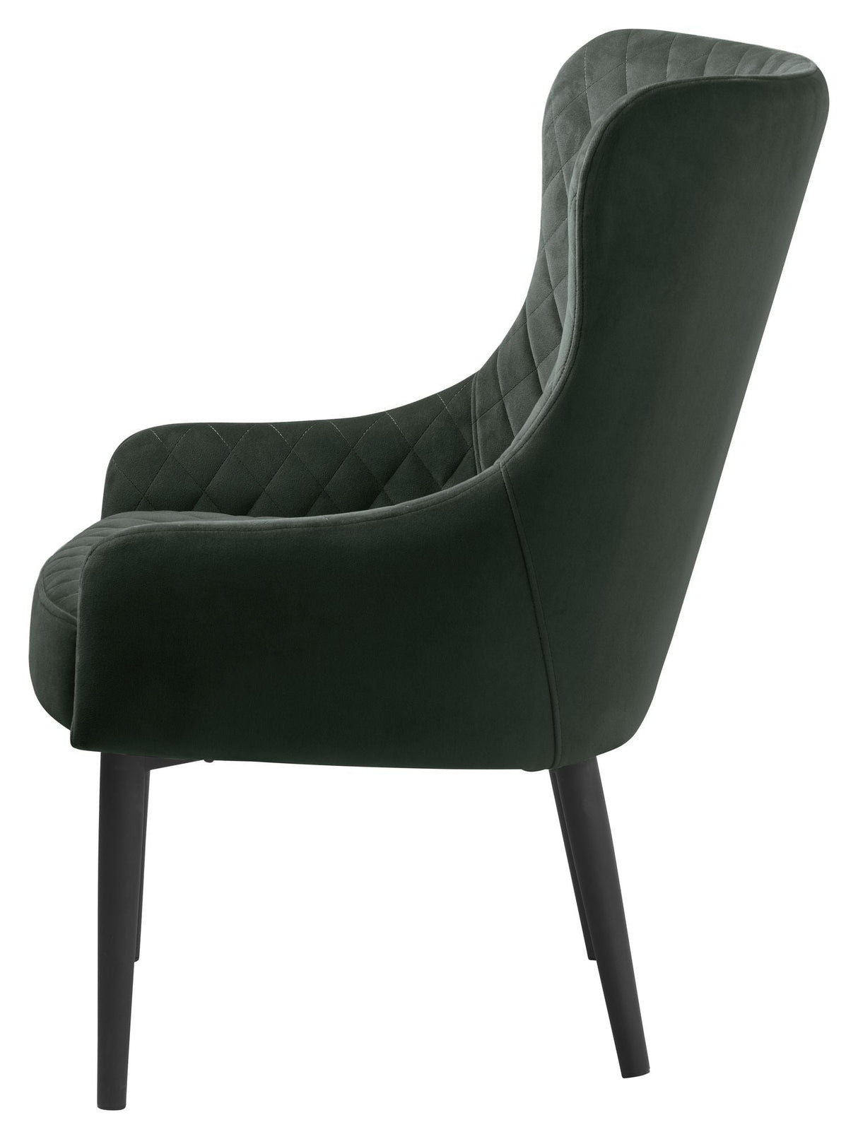 Ottowa Lounge Chair, Green Velvet