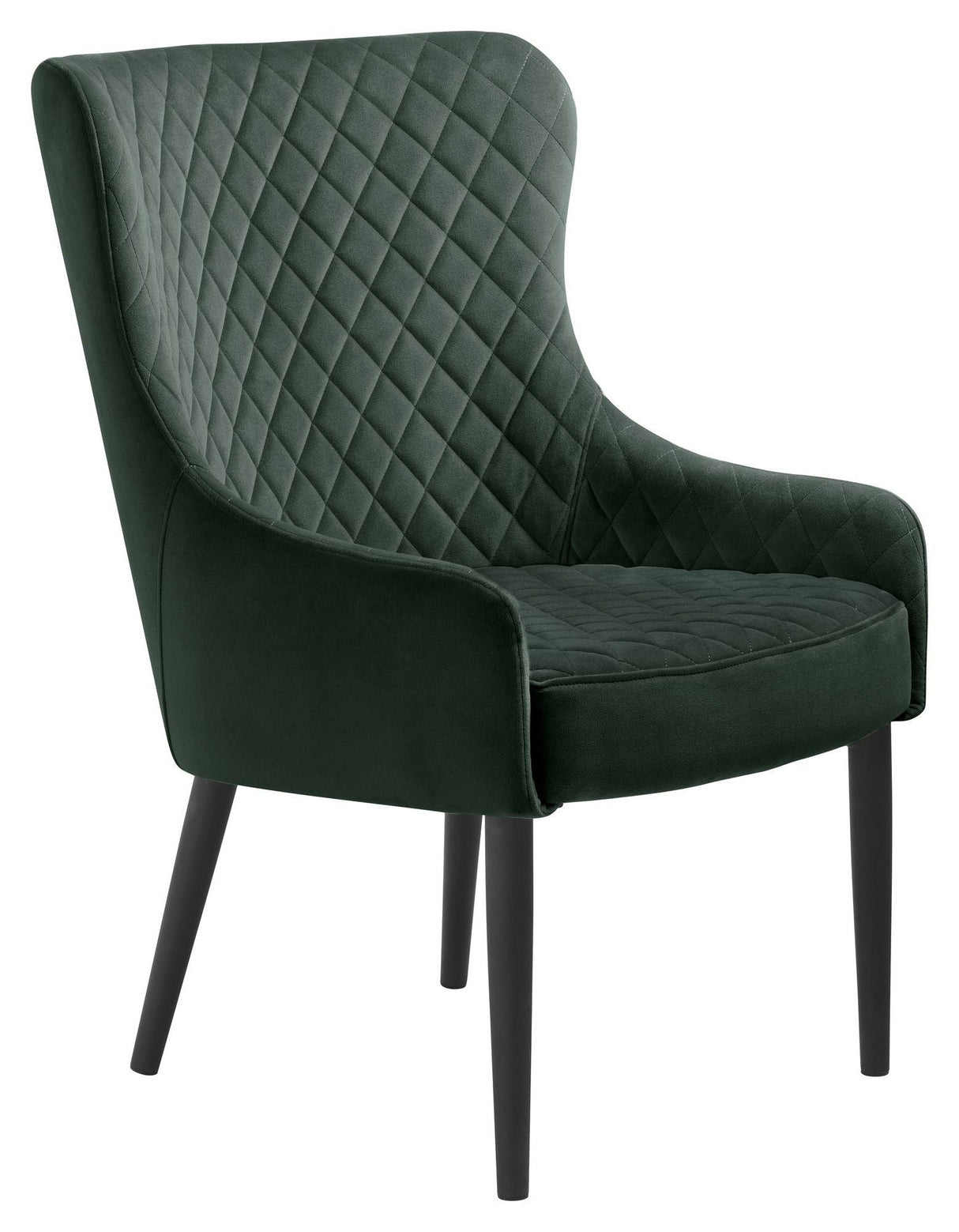 Ottowa Lounge Chair, Green Velvet