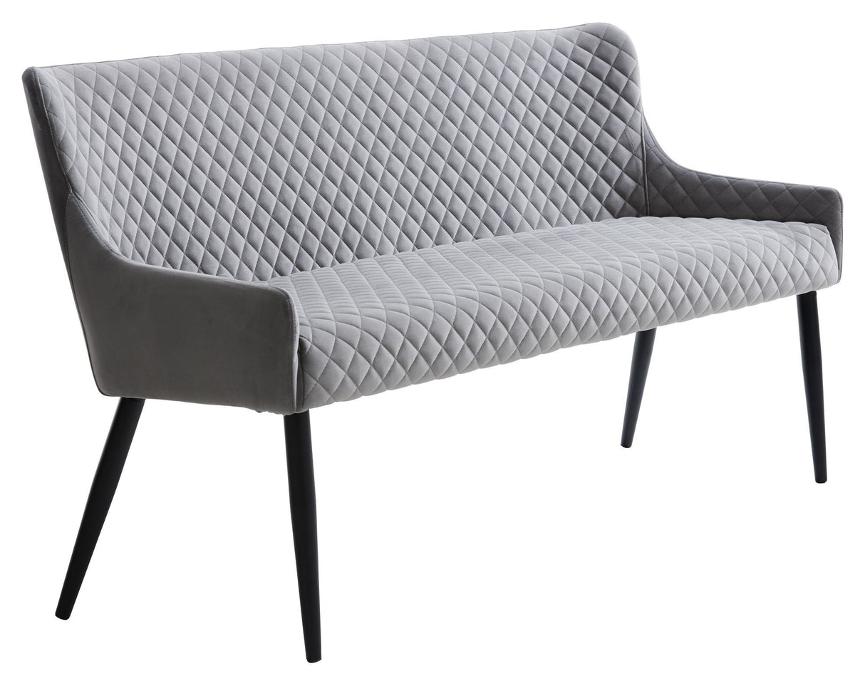 Ottowa sofa benk, grå fløyel