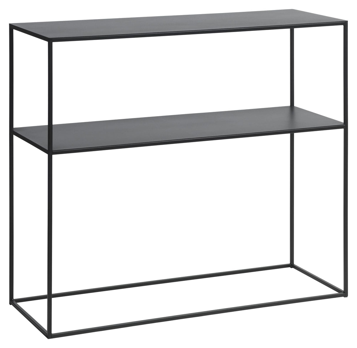 Pebble Console Table, B90, Black Metal