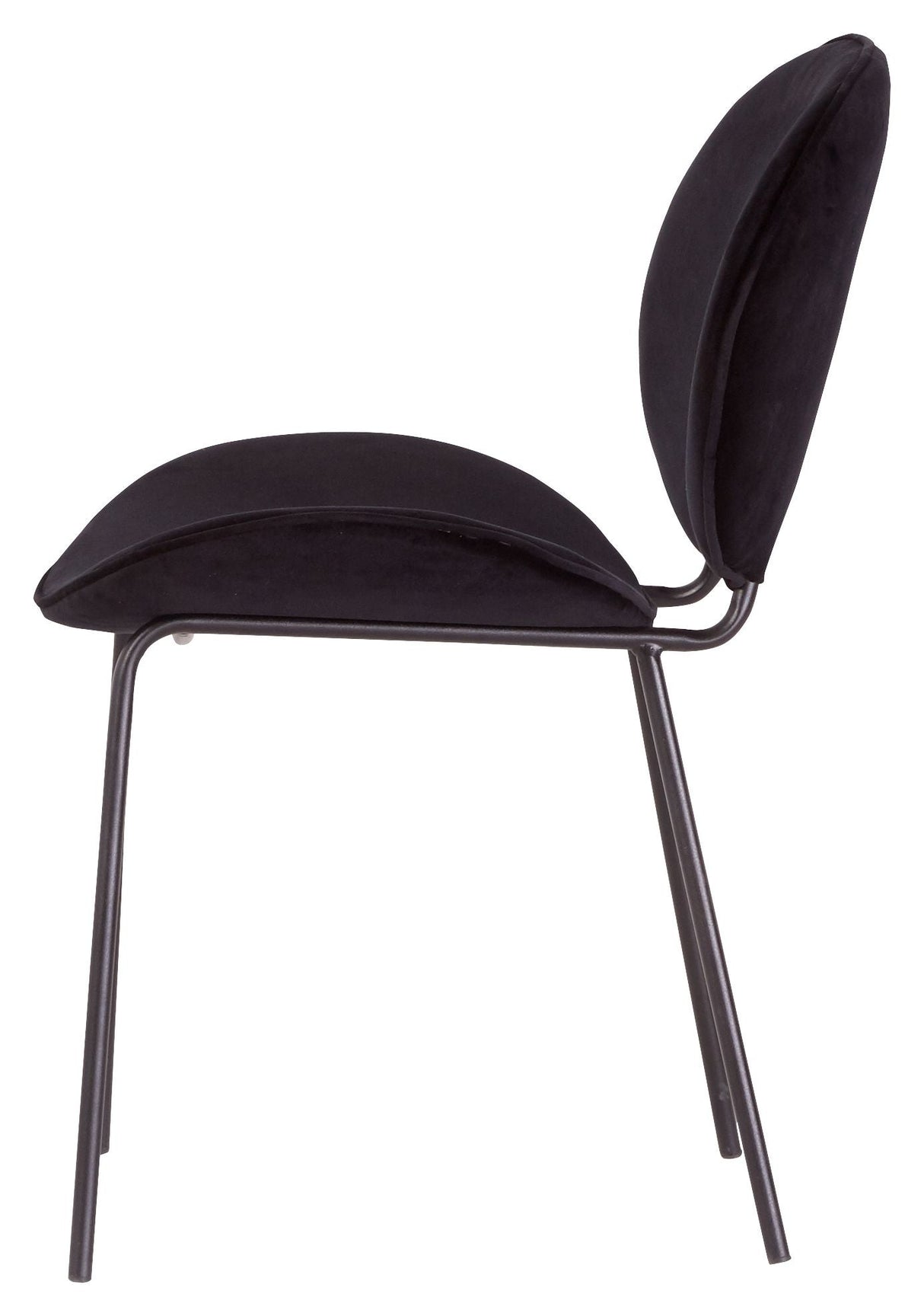 Sault Dining Chair - Black Velvet