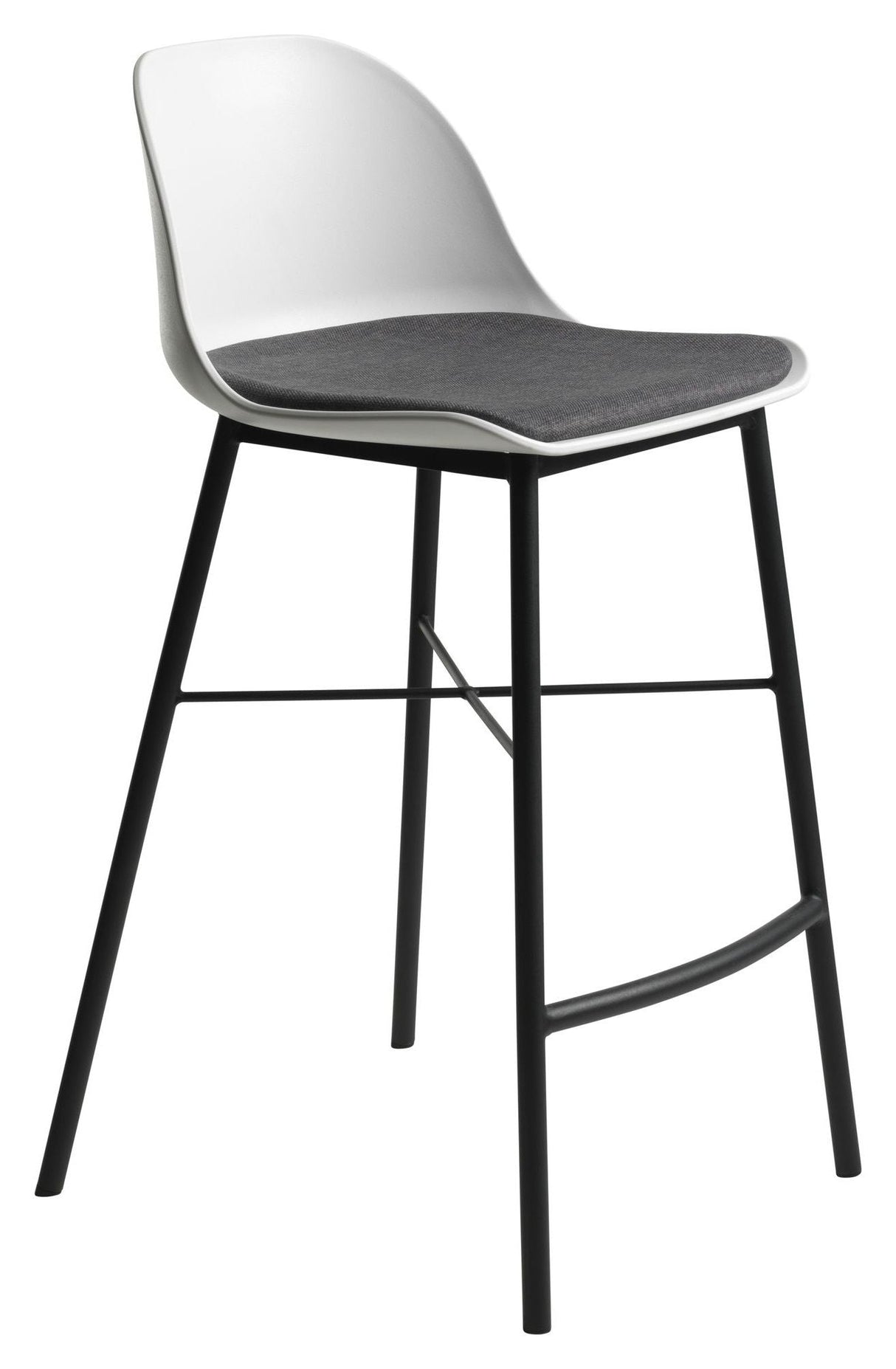 Whistler Bar Stool SH: 68cm, White PP