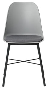 Whistler Dining Chair, Gray PP/Black Metal