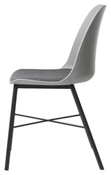 Whistler Dining Chair, Gray PP/Black Metal