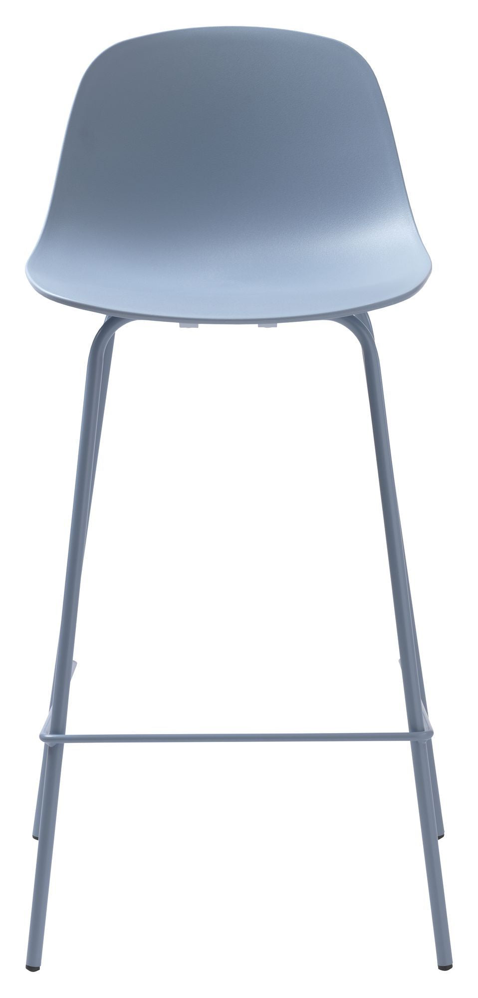 Whitby Bar Stool SH: 67,50 cm, støvete blå plast