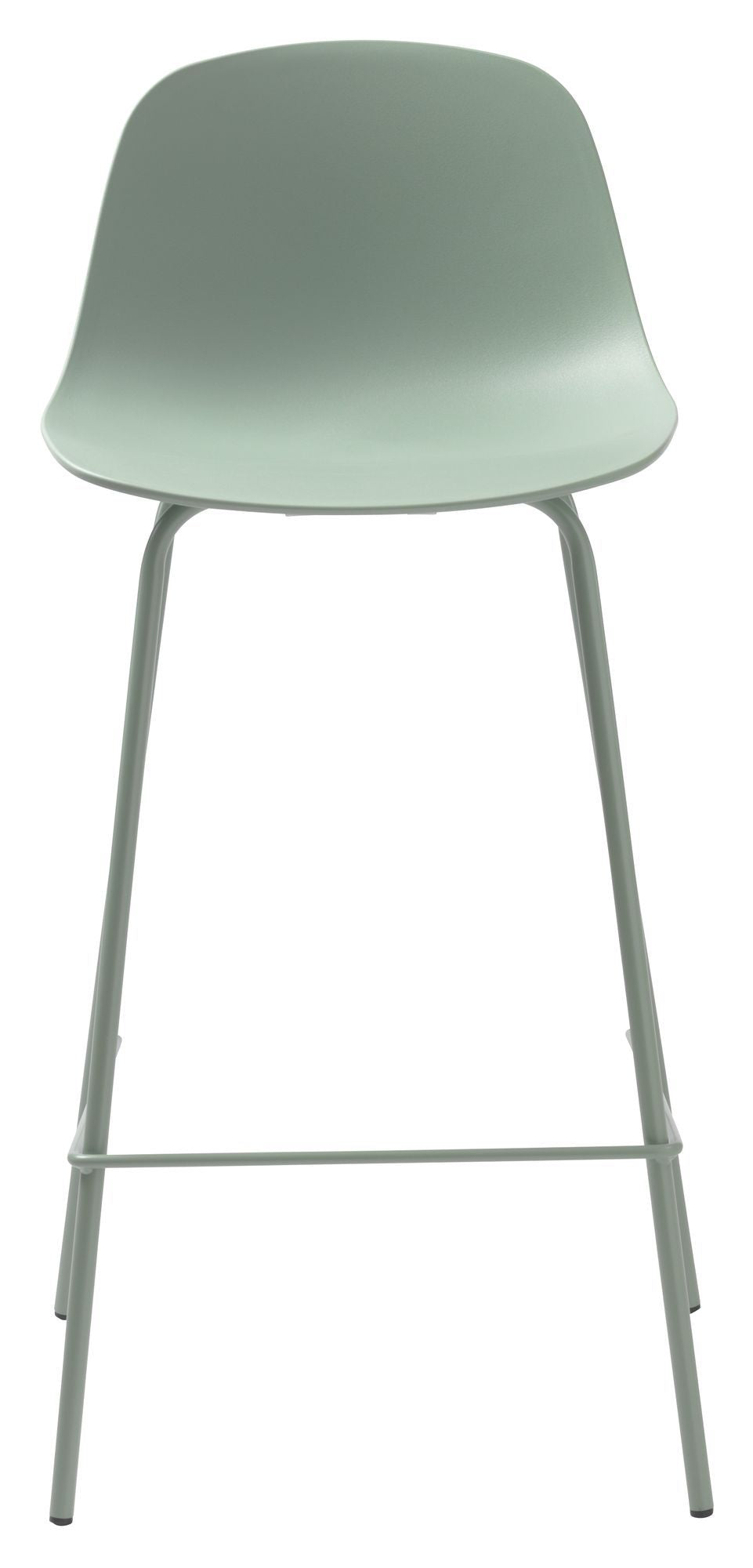 Whitby Bar Stool SH: 67,50 cm, støvete grønn plast