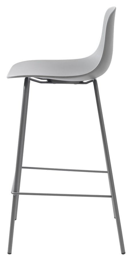 Whitby Bar Stool SH: 67,50 cm, grå plast