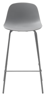 Whitby Bar Stool SH: 67,50 cm, grå plast