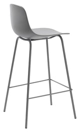 Whitby Bar Stool SH: 67,50 cm, grå plast