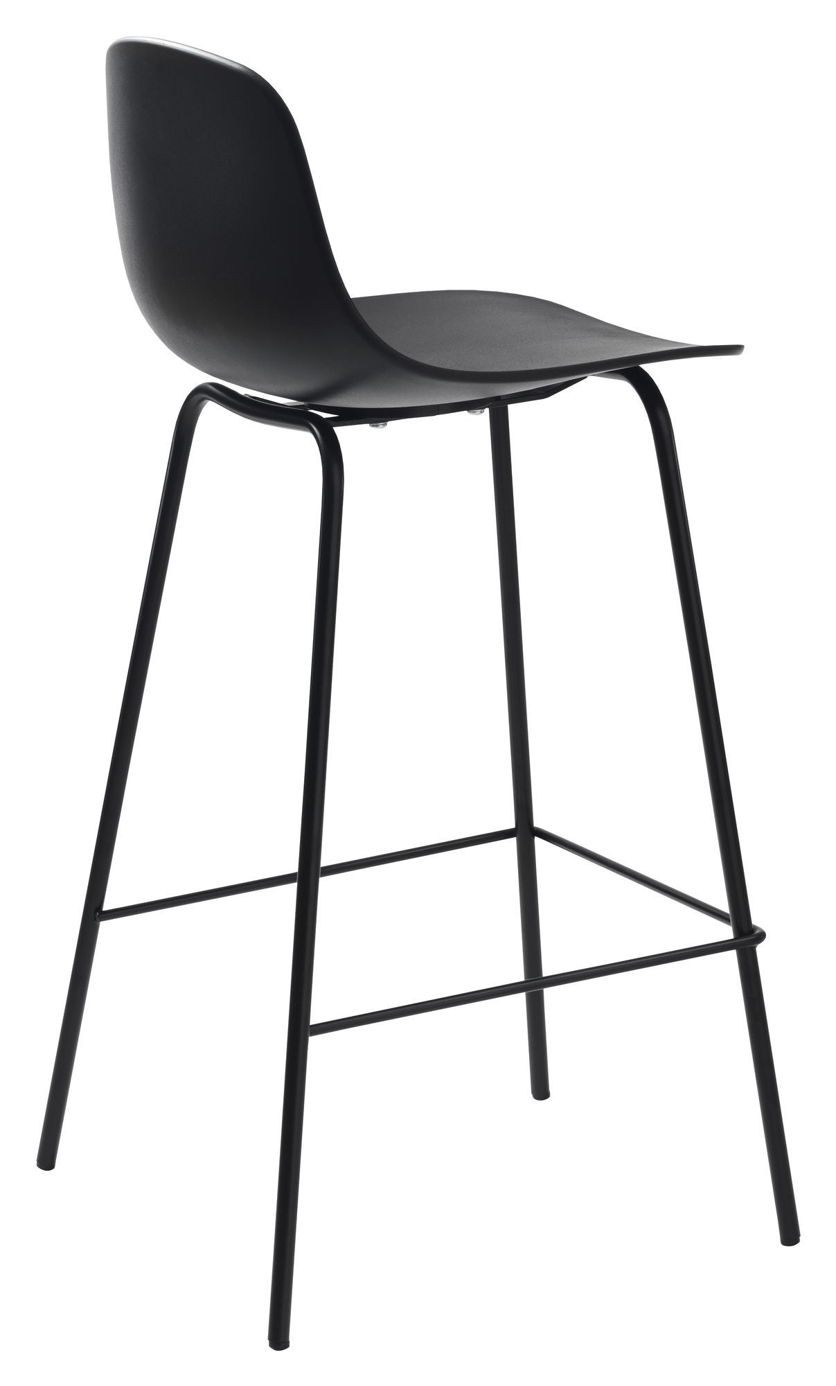 Whitby Bar Stool SH: 67,50 cm, svart plast