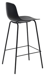 Whitby Bar Stool SH: 67,50 cm, svart plast