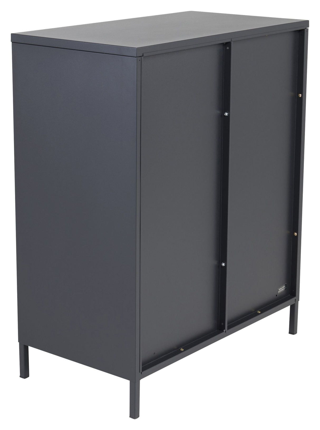 Acero, Metal Cabinet, Black Metal, H: 97