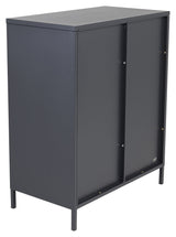 Acero, Metal Cabinet, Black Metal, H: 97