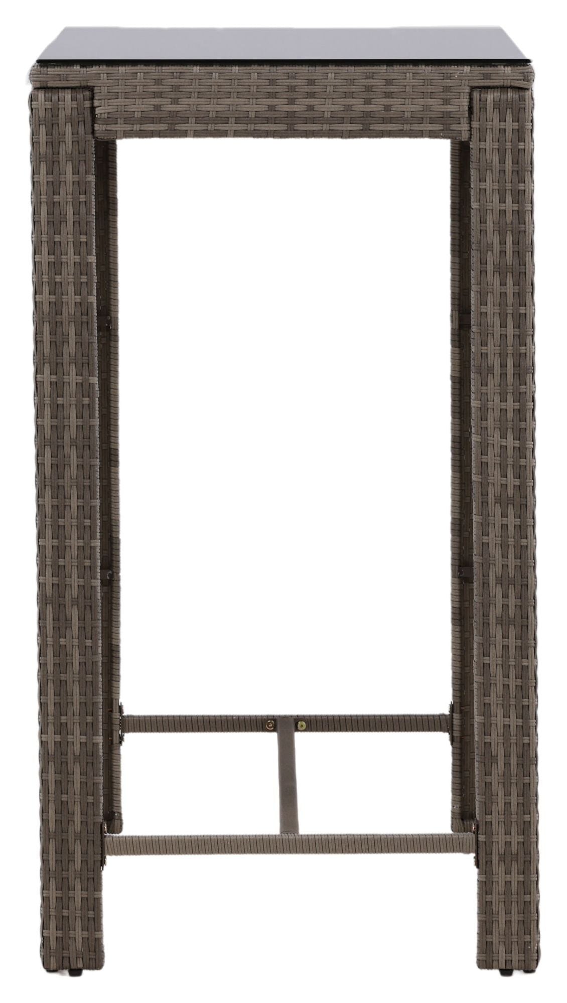 Alo Garden Table, Gray Wicker