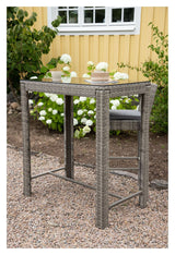 Alo Garden Table, Gray Wicker