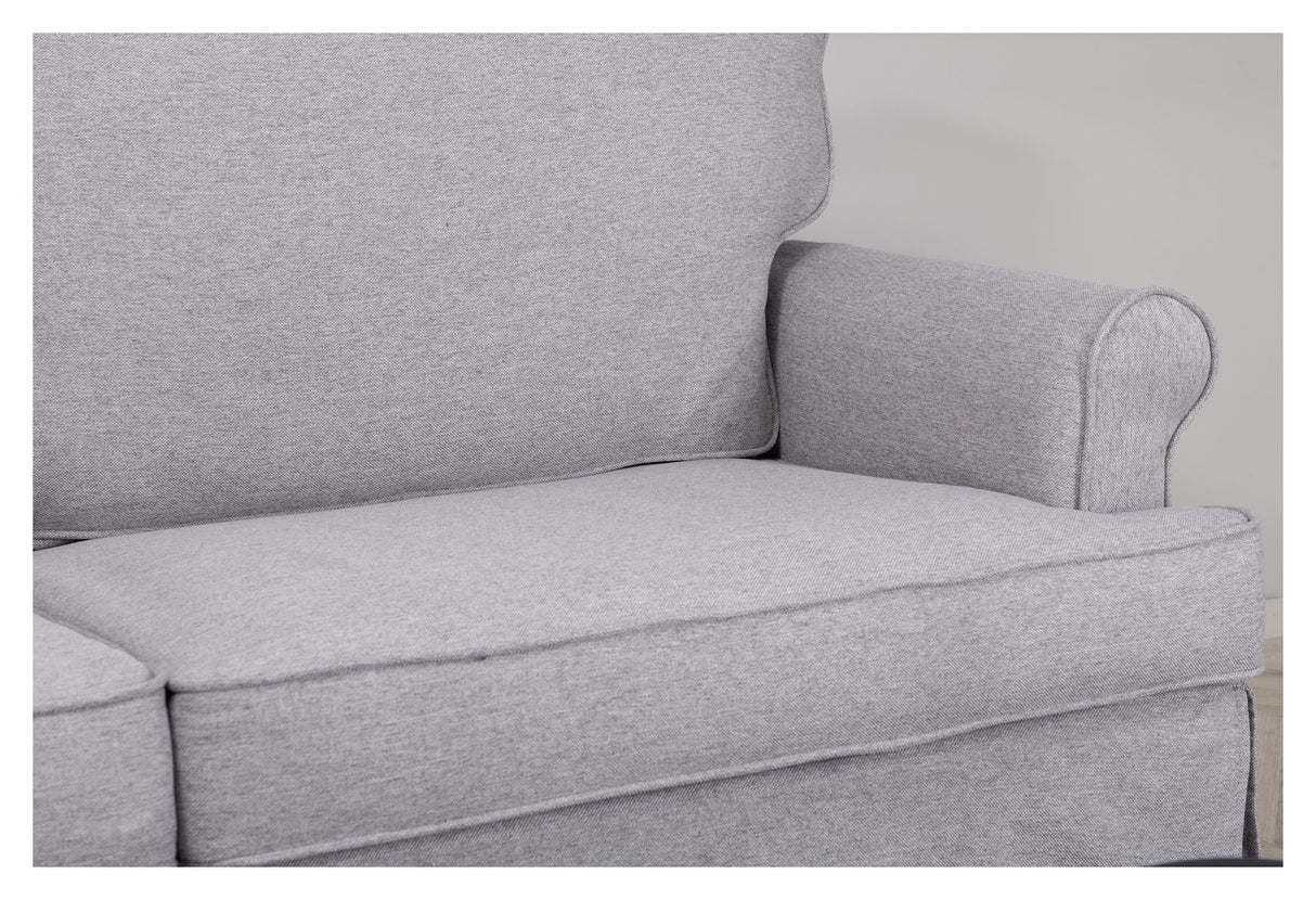 Anton 2-pers. Sofa, grått stoff