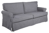 Anton 2-pers. Sofa, grått stoff