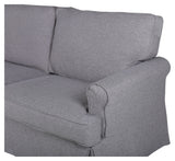 Anton 2-pers. Sofa, grått stoff