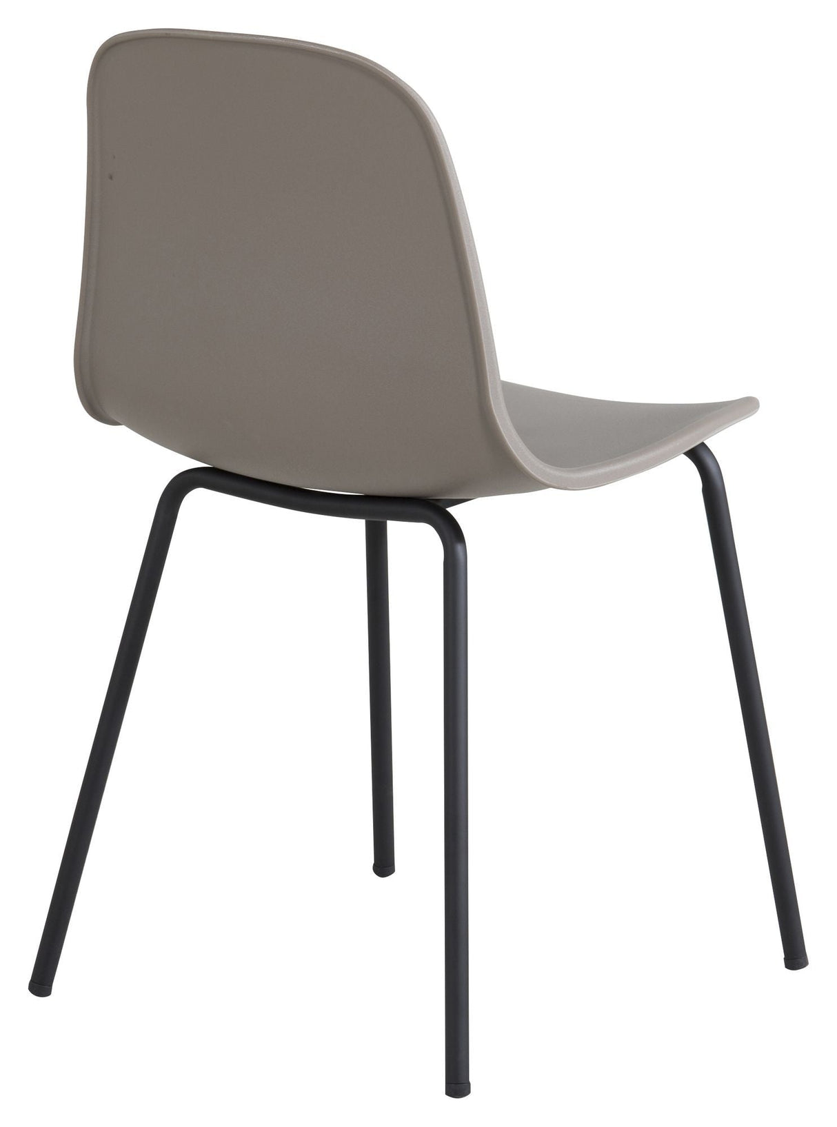 Arctic Dining Chair, Beige, Black Metal Legs