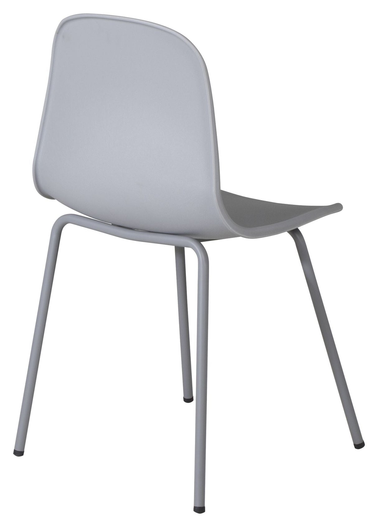 Arctic Dining Chair, Gray, Grey Metal Legs