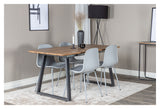 Arctic Dining Chair, Gray, Grey Metal Legs