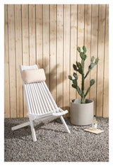 Asta Lounge Chair w. Pute - hvit