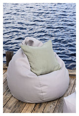 Bago Beanbag, Beige stoff, 80x53x110