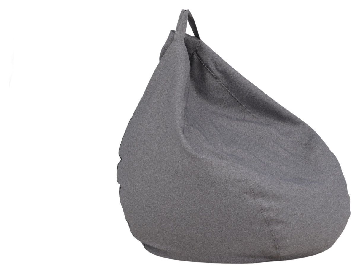 Bago Beanbag Stol, mørkegrå stoff, 80x53x110